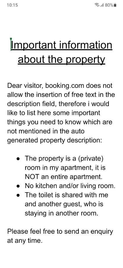 Homestay Michelle, Not For Parties, Not A Hotel, With Shared Bathroom, No Kitchen *